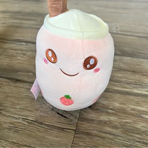 Cute pink plush Boba Drink